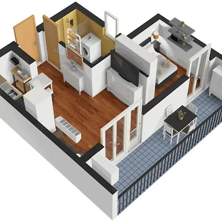 Free Private Parking - 5min To Metro - Balcony - Quiet 밀라노